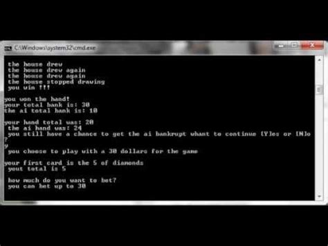 blackjack in c++|Simplified Blackjack in C · Fleeting Years.